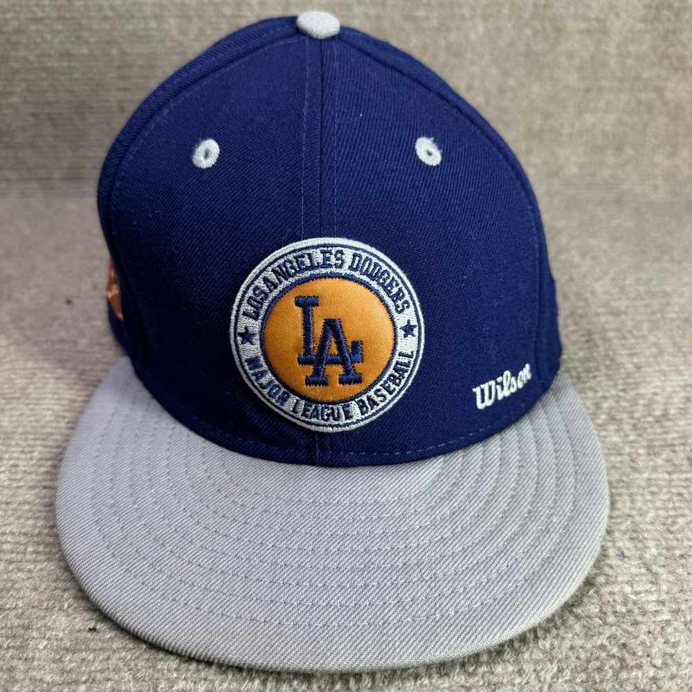 Los Angeles Dodgers New Era 59FIFTY Fitted Hat Mens 7 1/4 Blue Wilson‎ Exclusive